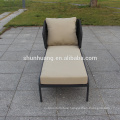 New arrive outdoor patio rope weaving furniture rope poolside sun lounger hotel chaise lounge.